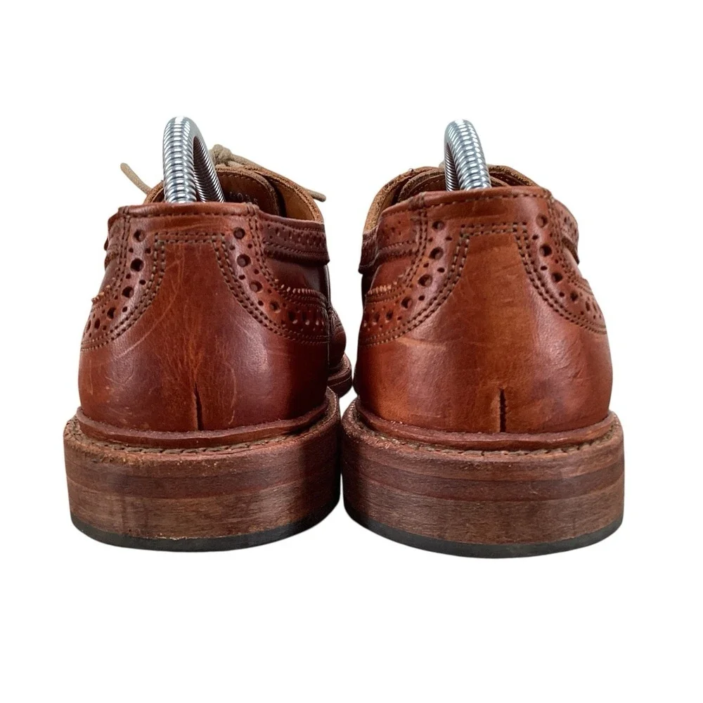 Allen Edmonds McTavish Oxford Wingtip Brown Shoes Mens Size 8.5 D‎
